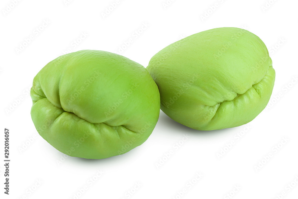 fresh Chayote vegetable or mexican cucumber isolated on white background fresh Chayote vegetable or mexican cucumber isolated on white background