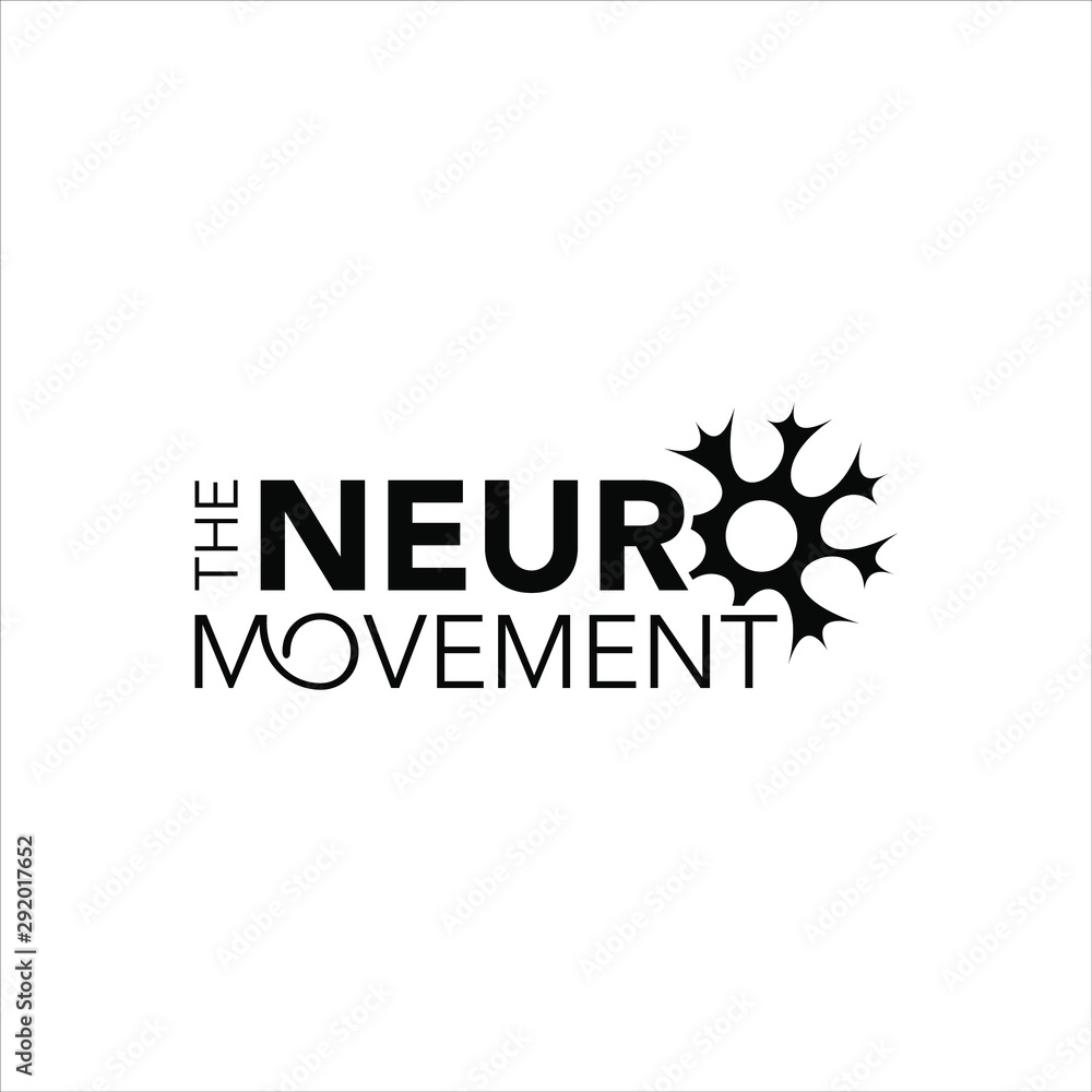 neuron logo simple typography for healthcare design ideas