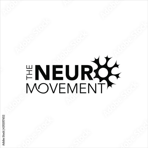 neuron logo simple typography for healthcare design ideas