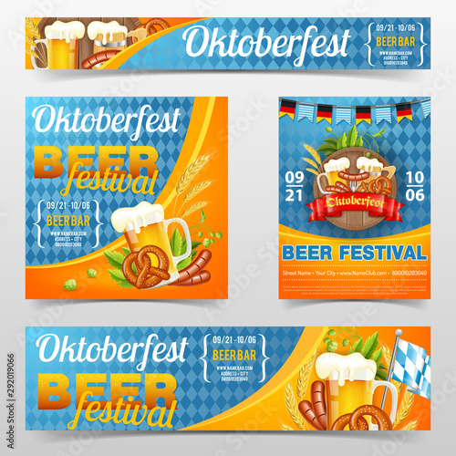 Oktoberfest Beer Festival Poster Banner