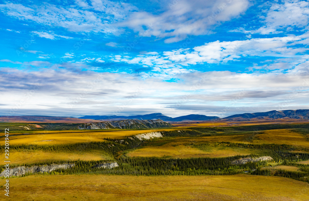 Fototapeta premium Dempster Highway Rock River Arctic Tundra YT Canada