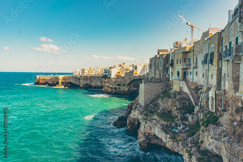 Fototapeta Naklejka Na Ścianę i Meble -  Polignano a Mare , famous Salento city on the Mediterranean sea, Apulia region, Italy