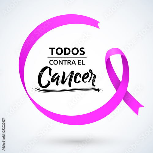 Todos Contra el Cancer, All Against Cancer Spanish tex Breast Cancer Awareness Month.