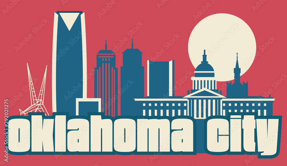 Oklahoma City USA skyline