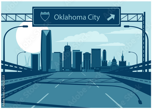 Oklahoma City USA skyline