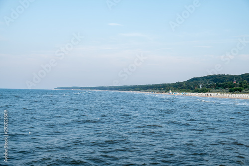 The beach of the seaside resort Zinnowitz on the island of Usedom.