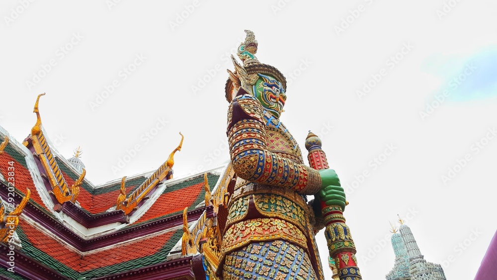 golden dragon statue in bangkok thailand