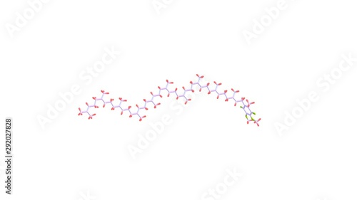 Rotating ubiquinone molecular structure video photo