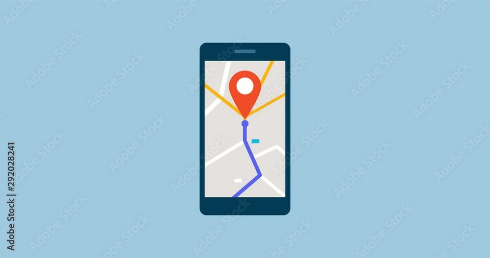 GPS navigation system app with pointer GPS navigation system app with pointer