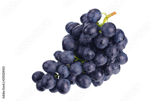 blue grape isolated on a white. Food