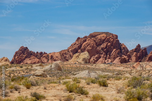 Beautiful landscape around Valley of Fire State Park