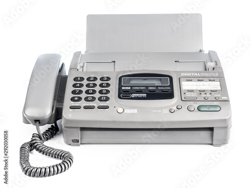 Old office fax machine photo