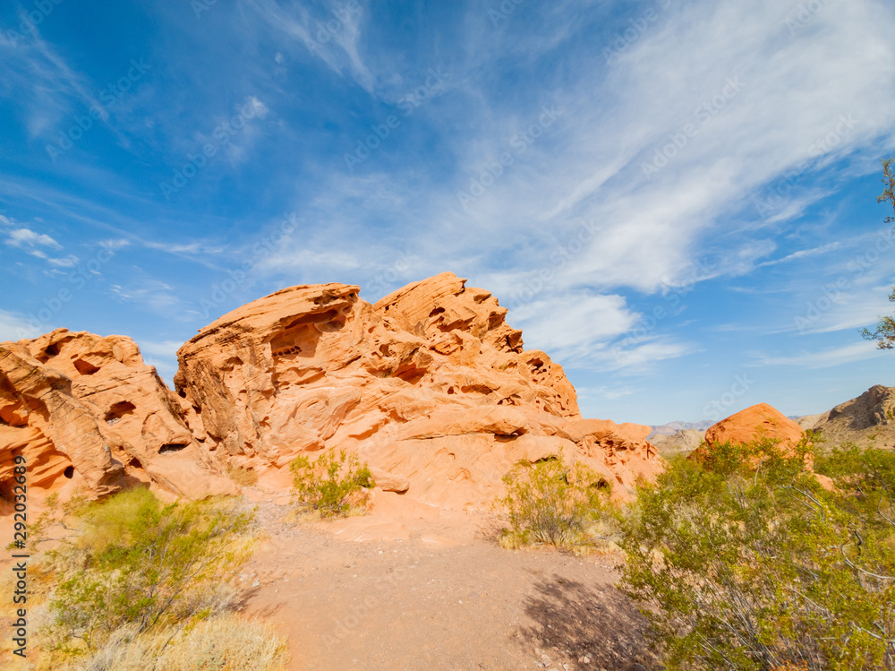 Beautiful landscape around Lake Mead National Recreation Area