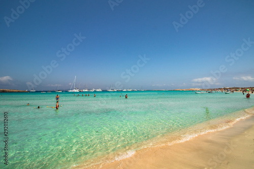 tropical beach from island formentera