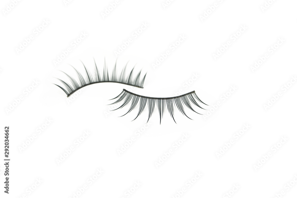 makeup false eye lashes on white background makeup false eye lashes on white background