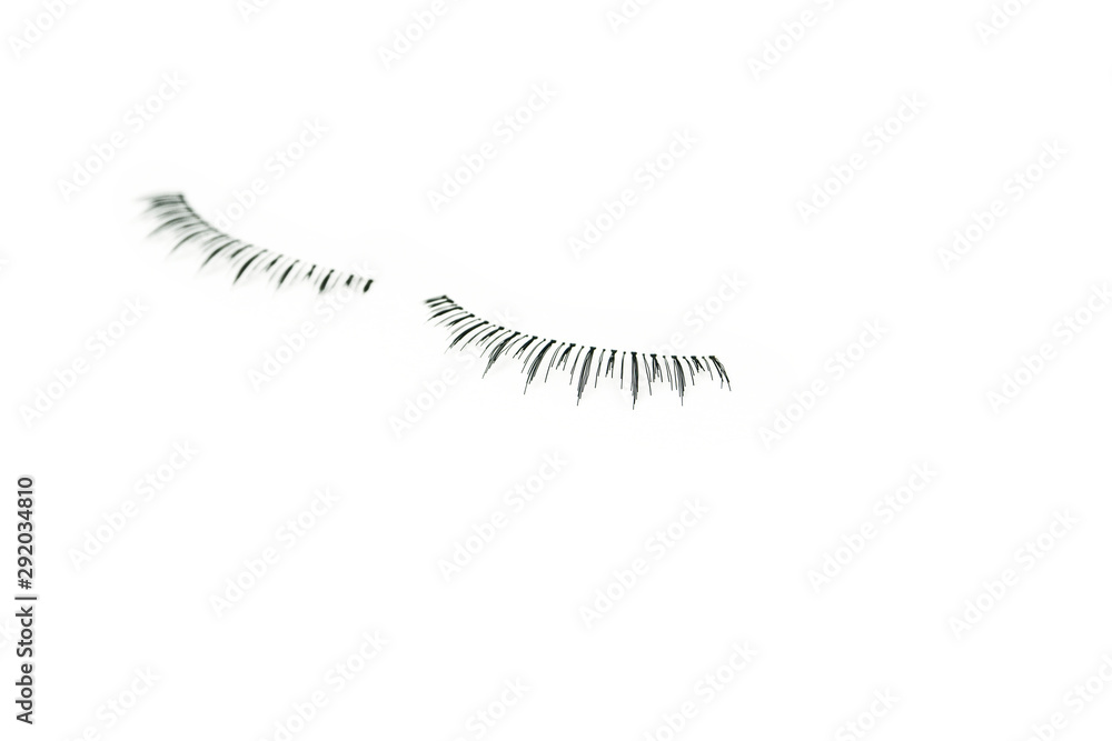 Obraz premium makeup false eye lashes on white background