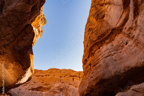 Hiking in the White Owl Canyon of Lake Mead National Recreation Area