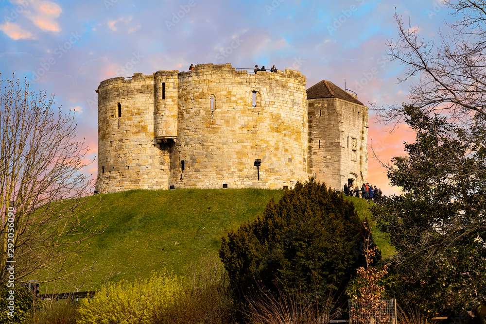 Clifford's Tower in York, Yorkshire, England, UK Clifford's Tower in York, Yorkshire, England, UK