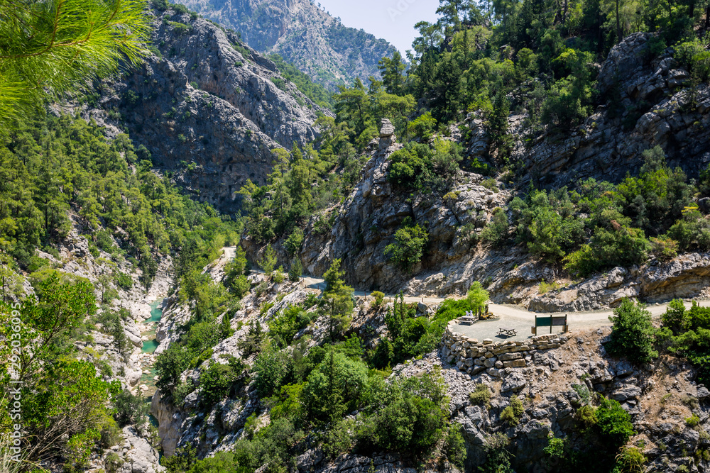 Saklikent Canyon is the deepest canyon in southern Turkey, Goynuk canyon Saklikent, located in District of Kemer, Antalya Province