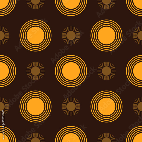 abstract brown background with different circles