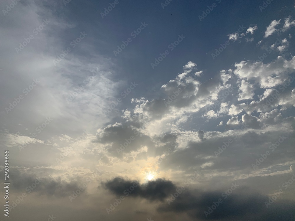 Fototapeta premium dramatic sky with clouds