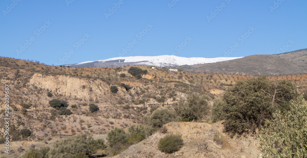 mountainous landscape of the Alpujarra (Spain)