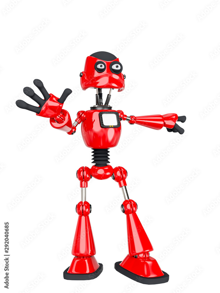 Fototapeta premium robot cartoon saying it was not me