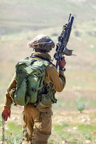 Israeli Soldiers Training, Israel Defense Forces- Israeli army military combat training, June, 2018, Israel