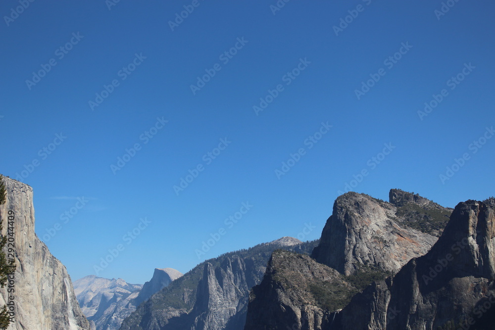 Grey stone in mountain with sky and cloude 