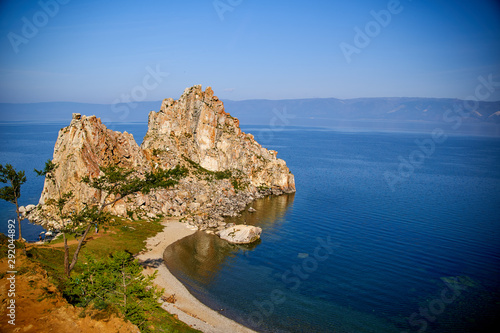 Lake Baikal. Olkhon Island in the summer Shamanka