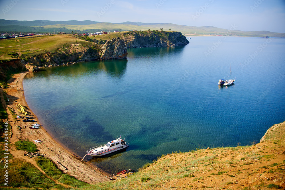 Fototapeta premium Lake Baikal. Olkhon Island in the summer Shamanka