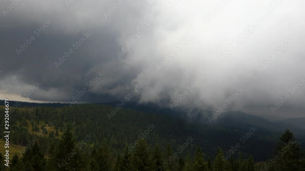 Storm clouds in the mountains Storm clouds in the mountains