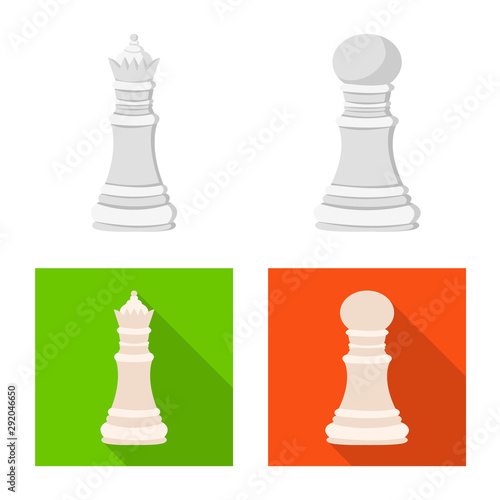 Vector design of checkmate and thin logo. Set of checkmate and target vector icon for stock.