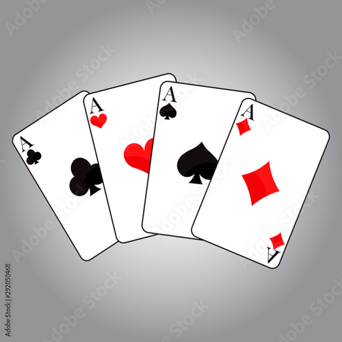 Playing cards vector illustration.