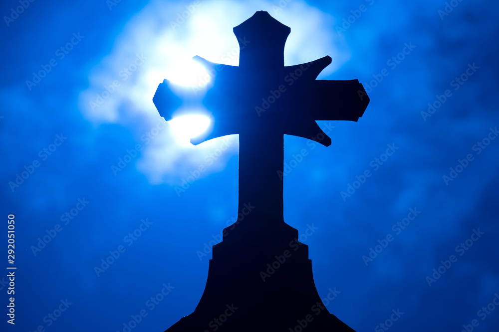 Rooftop Cross Silhouette
