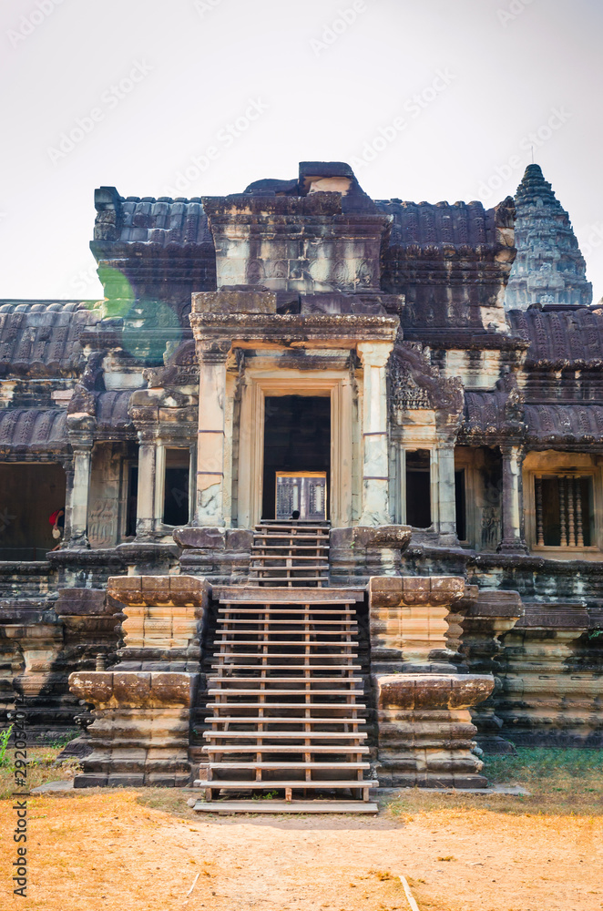 Fototapeta premium Ancient temple complex Angkor Wat, Siem Reap, Cambodia.