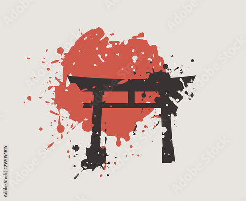 Creative torii gate draw
