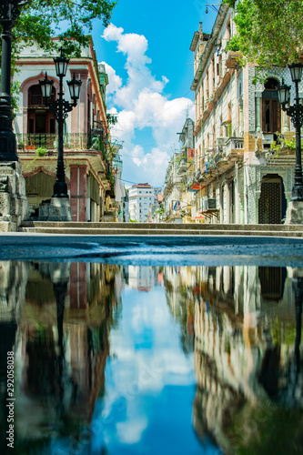 Canvas Print reflejos de cuba