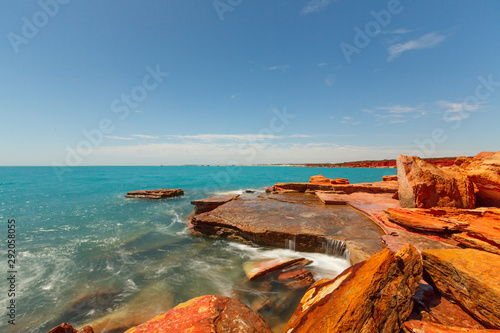 Gantheaume point Broome Western Australia at mid day