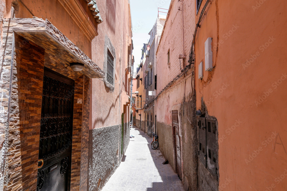 street in medina of Marrakech, Morocco