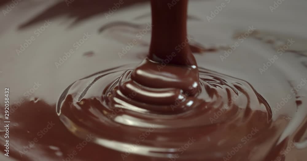 Extremely high quality melted chocolate. Shot in 4K RAW on a cinema camera.