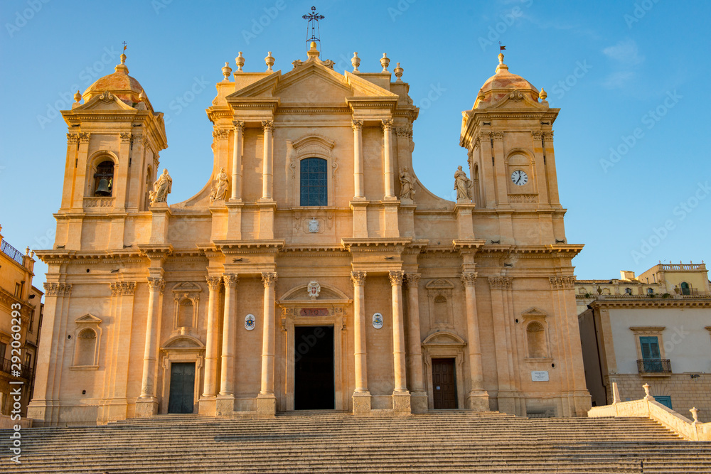 The cathedral of Noto in Sicily is dedicated to Saint Nicholas of Myra. The cathedral dome collapsed in 1996 but has been rebuilt and reopened in 2007.