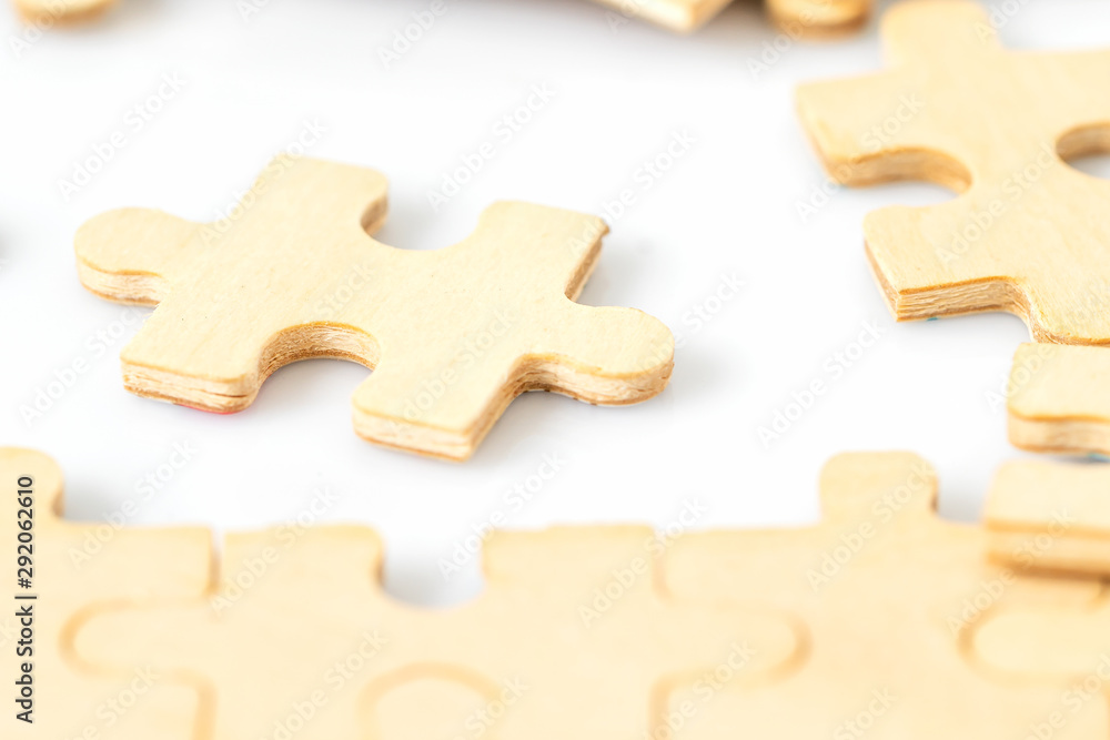 Blank wooden jigsaw puzzle Blank wooden jigsaw puzzle