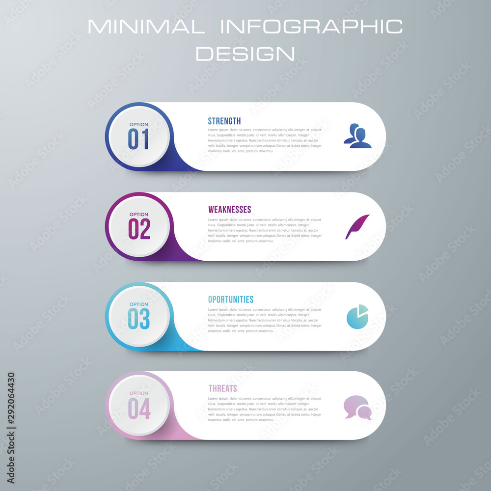 Infographic template with 4 options, workflow, process chart,Timeline infographics design vector can be used for workflow layout, diagram, annual report, web design, steps or processes. - Vector Infographic template with 4 options, workflow, process chart,Timeline infographics design vector can be used for workflow layout, diagram, annual report, web design, steps or processes. - Vector