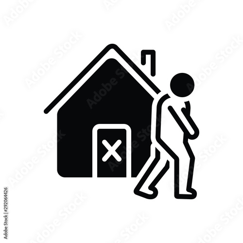 Black solid icon for offensive