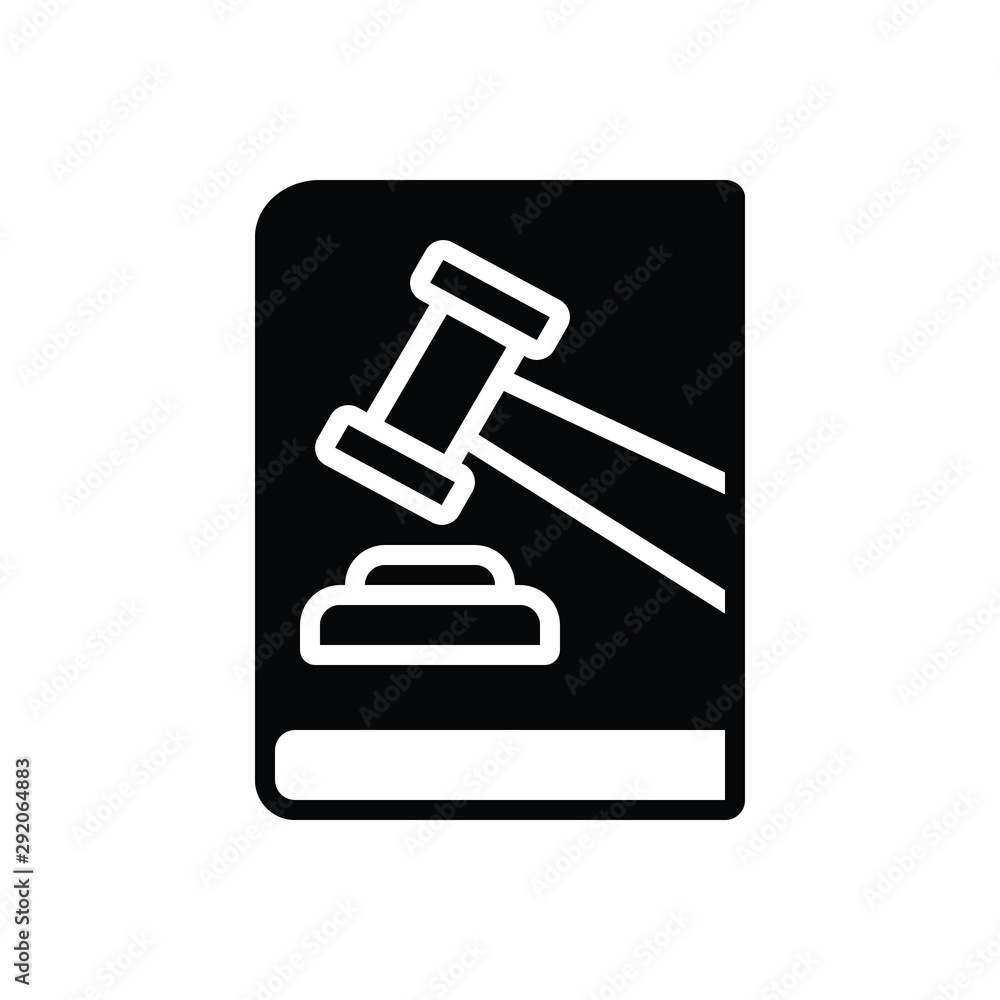 Black solid icon for law enactment Black solid icon for law enactment