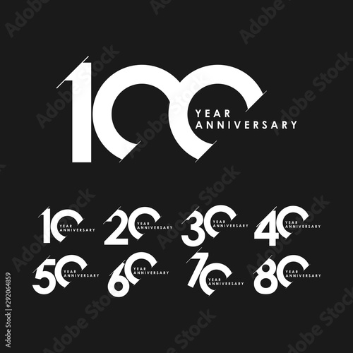 100 Years Anniversary Vector Template Design Illustration