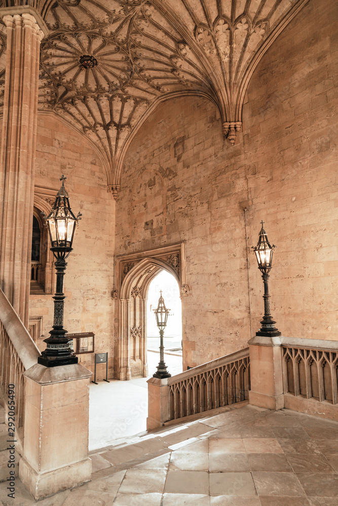 Naklejka premium Beautiful Architecture Christ Church Cathedral Oxford, UK