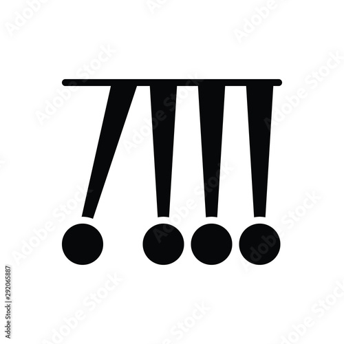 Black solid icon for impact 