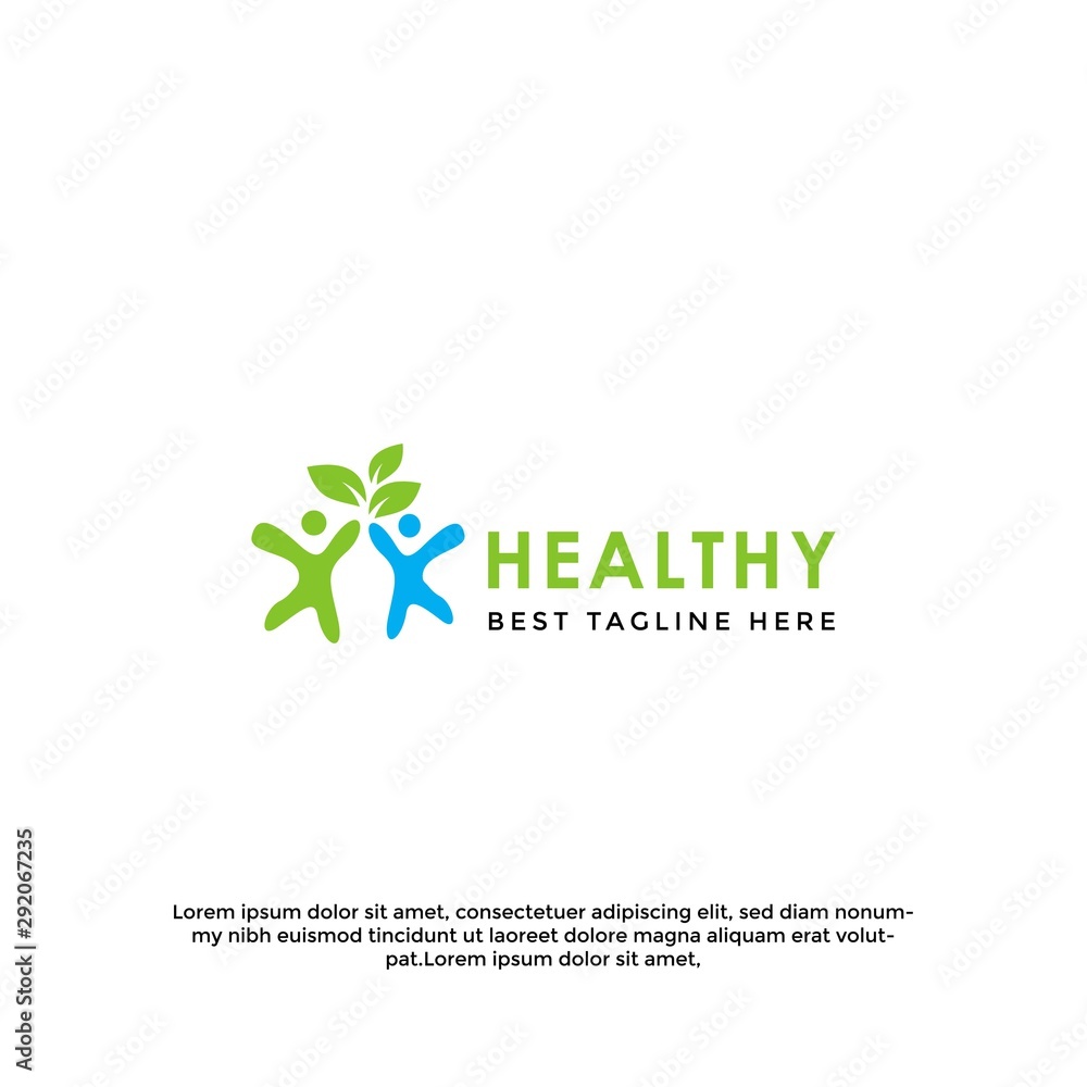 modern healthy icon logo template modern healthy icon logo template